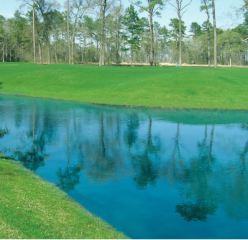 Pond with Aquatic Blue Dye- Blue By Design for Aquaculture