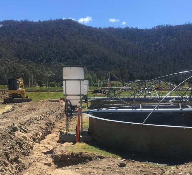 Huon Aquaculture Water Intake Filtration and Oxygen Injection Fresh