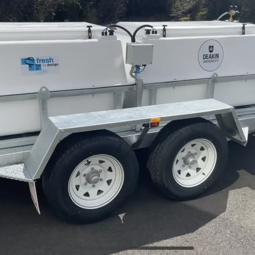Fish transport trailer built for Deakin University