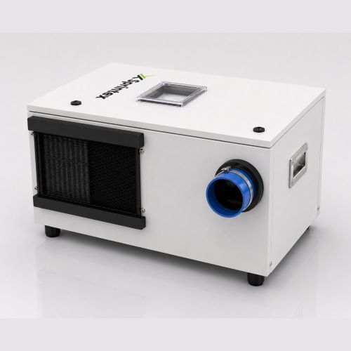 Stainless steel enclosure to suit Sprintex G15 turbo blowers, with mesh inlet screen and hose coupling