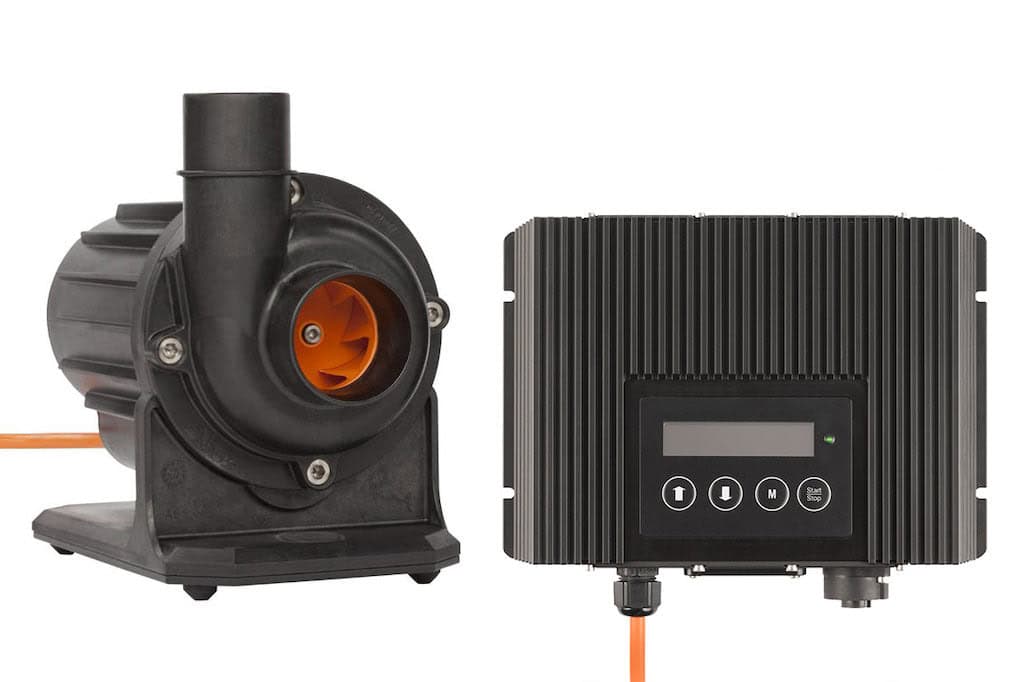 Abyzz A400IPU circulation pump with its IPU driver unit