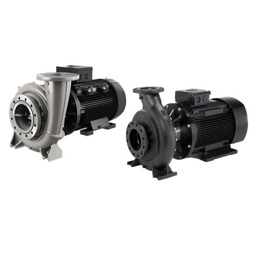 Grundfos NBG end-suction close-coupled centrifugal pumps, stainless and cast iron versions